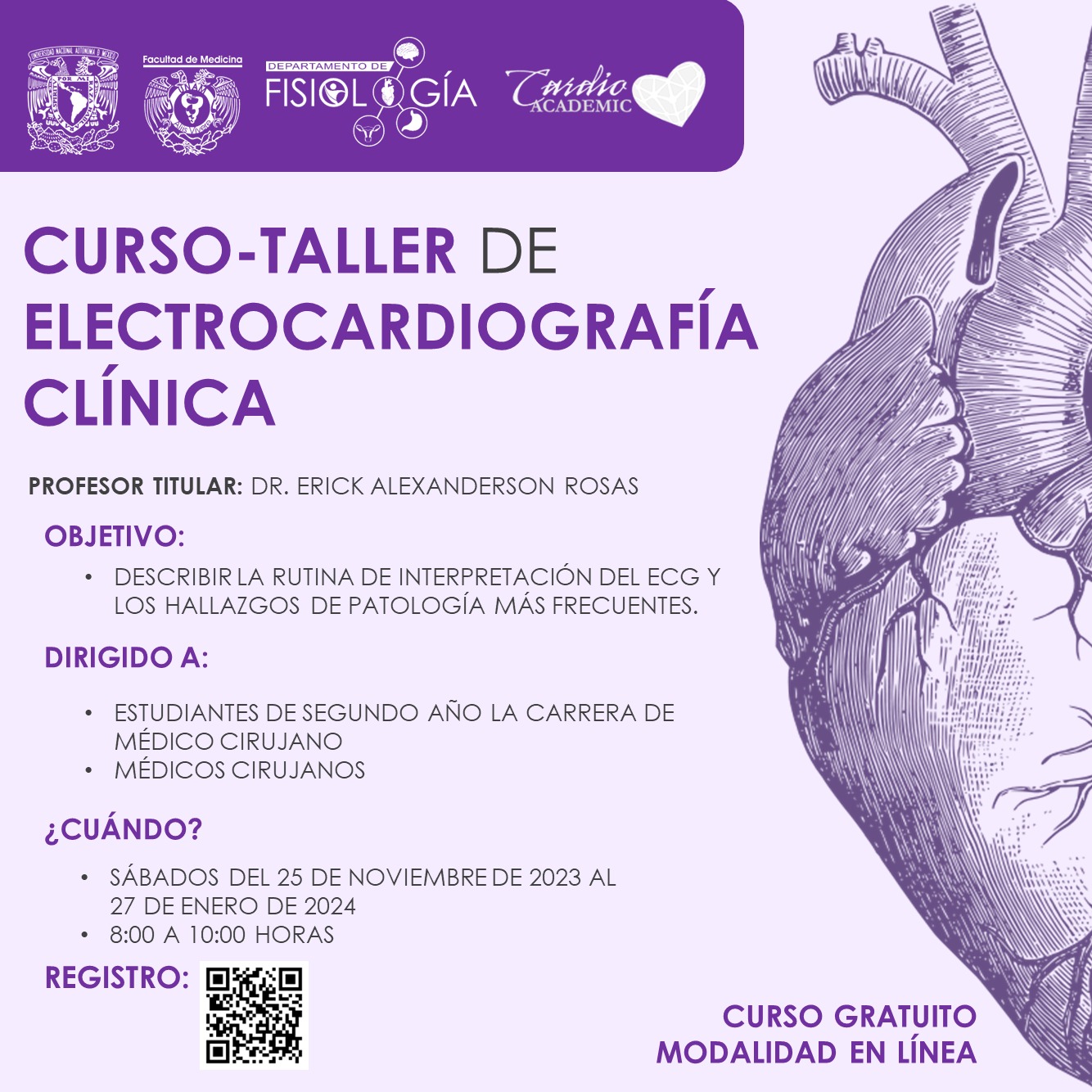 Curso-Taller De Electrocardiografía Clínica | Agenda